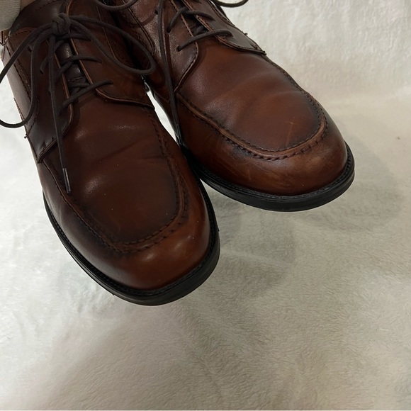 Ralph Lauren Chaps Dress Shoes Mens Brown Oxford Leather Old Money Preppy Sz 11M